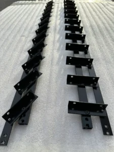 Алюминиевый механизм для поворотных уличных жалюзи WB Light Black, 1000 мм