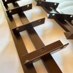 Aluminum mechanism in brown color for outdoor rotating louvers WB Light Brown, 500 mm